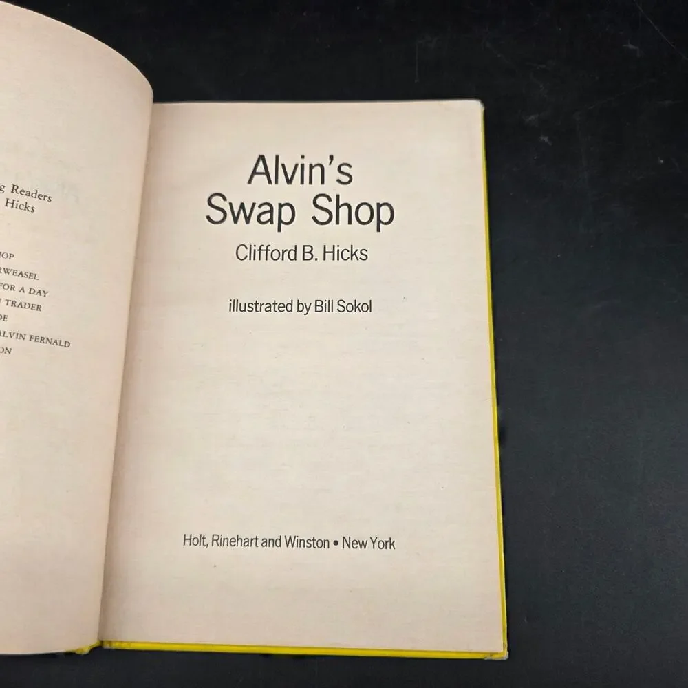 Alvin's Swap Shop Clifford B. Hicks 1976 Illustrated Weekly Reader